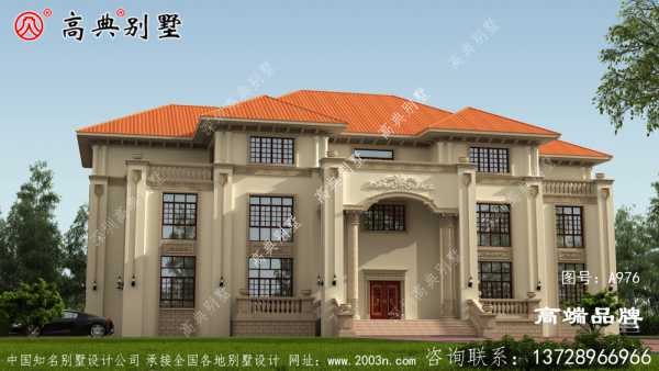 豪华两层别墅满足农村生活居住需求