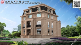 三层欧式别墅设计效果图/作品编号T61309号首层281平方米