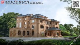 外墙石材干挂别墅四层会所式别墅作品编号T61408号首层898平方