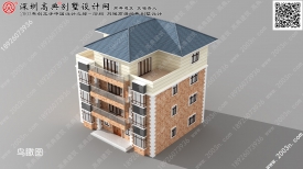 简单农村欧式别墅住宅/作品编号T61301号首层183平方米
