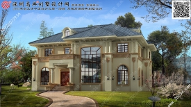 二层别墅设计效果图欧式/作品编号T61214号首层200平方米