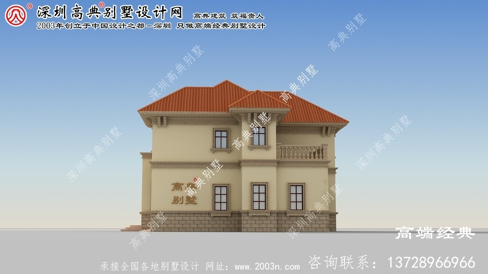 狮子山区两层楼房设计图