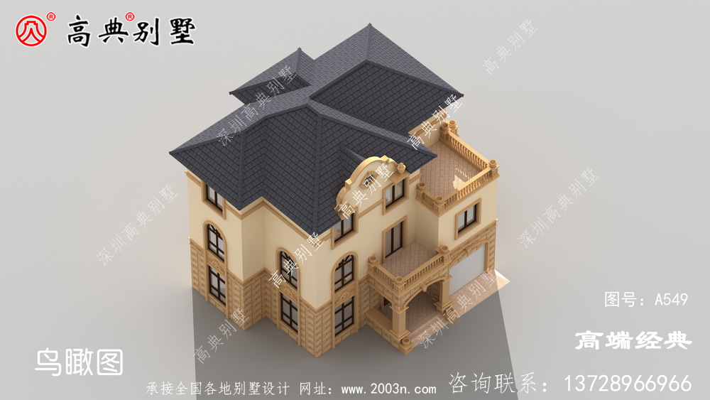 这样的简欧三层别墅怎能不受建房者的喜爱呢?