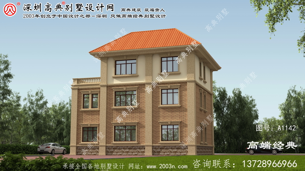 昭平县三合院别墅,不输大宅气场,建在乡间大气又时髦。