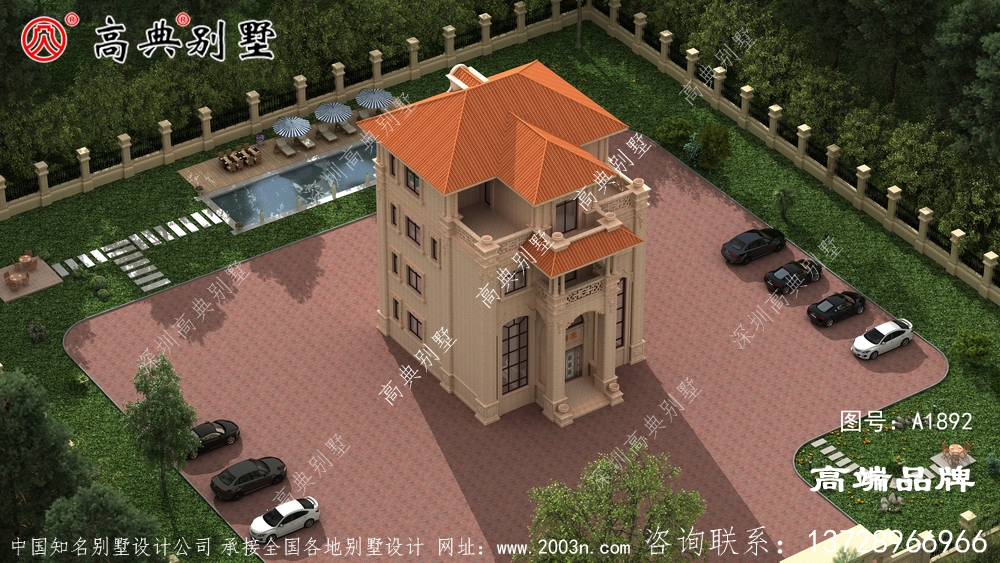 农村自建房四层设计图布局合理，能满足大多数家庭的使用