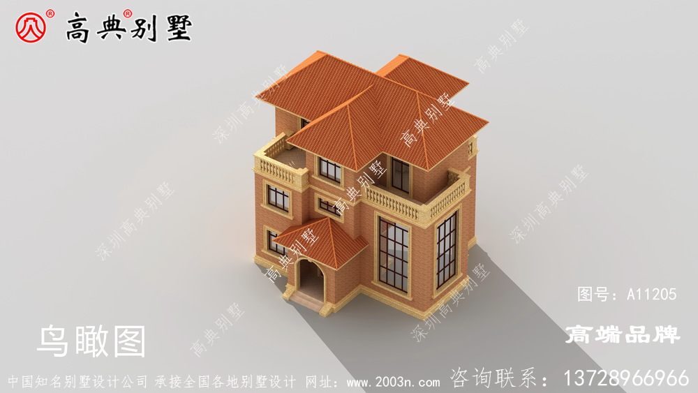 115平别墅设计户型布局一点也不拥挤,适宜居住