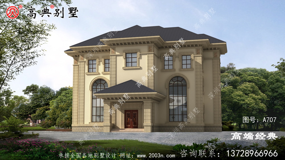 扬中市农村普通楼房三层,好看接地气