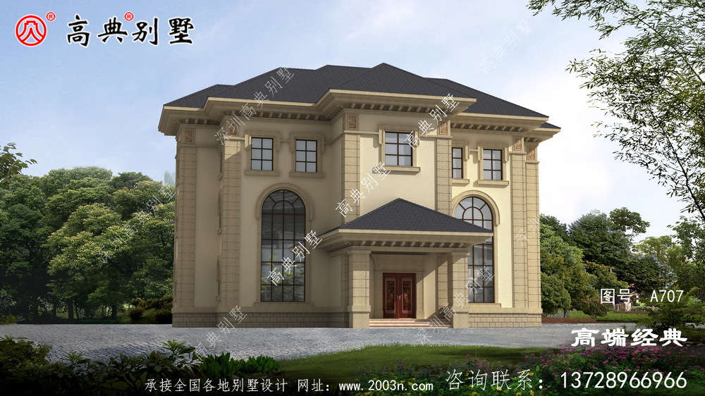 扬中市农村普通楼房三层,好看接地气