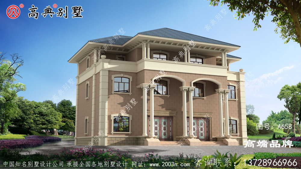 三层自建房设计让人看上去便觉得美感十足