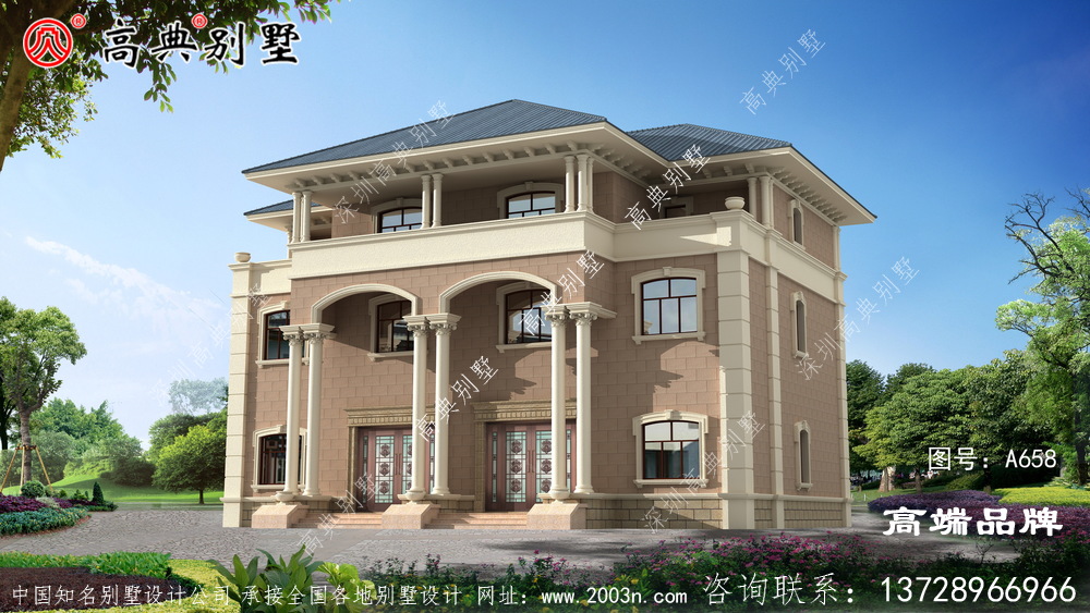 三层自建房设计让人看上去便觉得美感十足