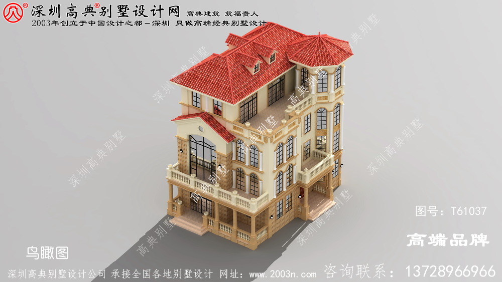 农村别墅设计图，造型别致，能建上这样一栋别墅，也是非常有面子了