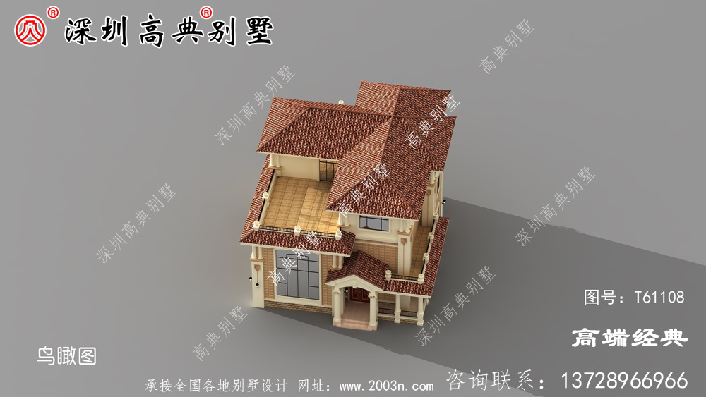 乡村三层别墅设计阳台露台,给你不一样的生活体验。