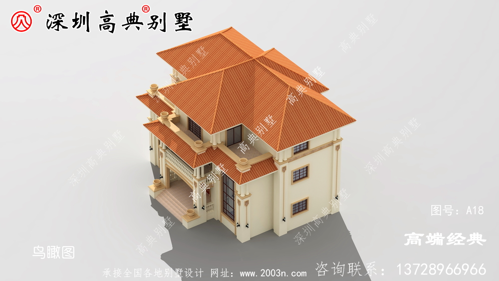 农村自建房图片三层,造型简单,布局紧凑,施工难度也不高