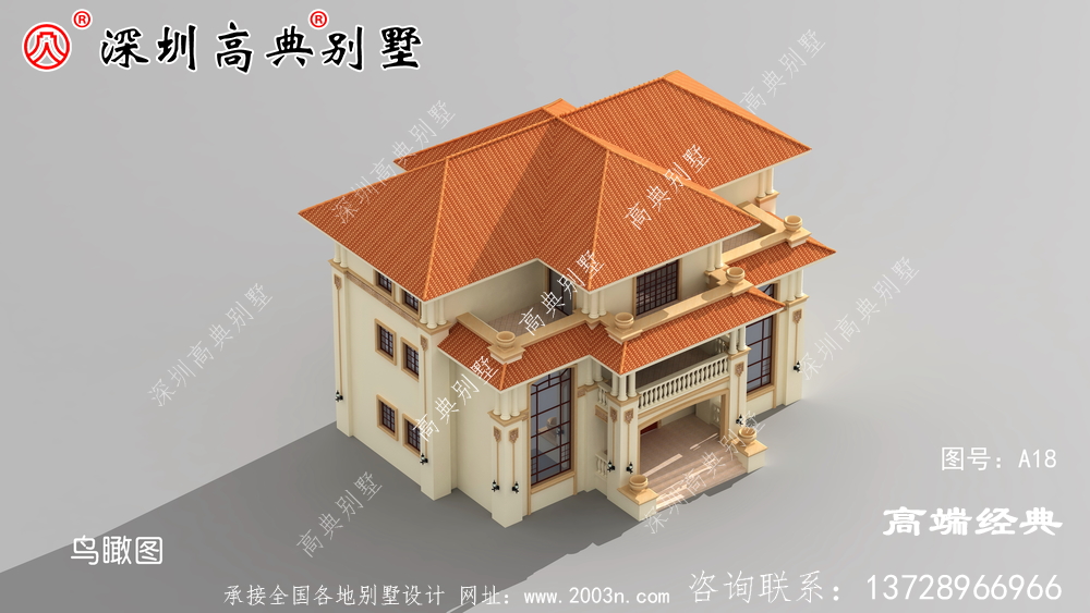 农村自建房图片三层,造型简单,布局紧凑,施工难度也不高