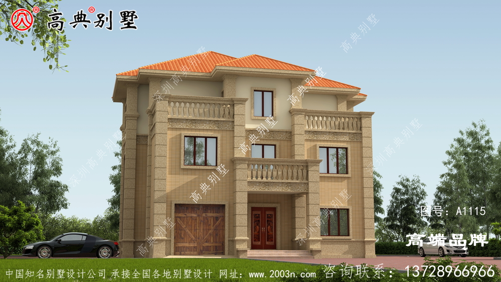這款別墅清新美麗的氣質(zhì) ，符合鄉(xiāng)村田園的氣息