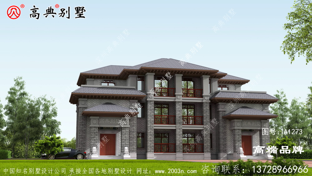 父母老了,孩子大了,和兄弟一起建个中式双拼别墅吧