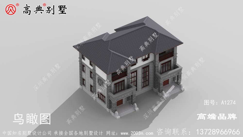 兄弟建双拼三层别墅,建起来肯定让人羡慕不已