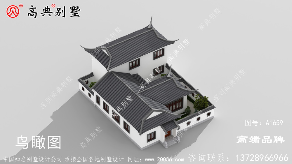 中式庭院乡村自建房就就选它,就是气派