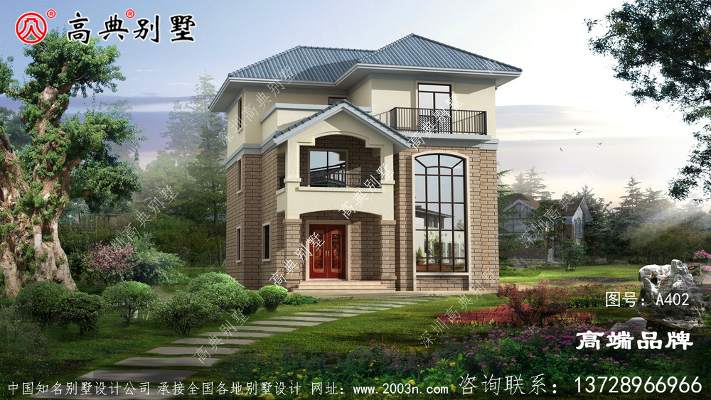 简欧三层别墅虽然面积不大,但是住着舒适