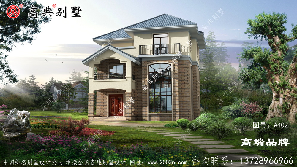 简欧三层别墅虽然面积不大,但是住着舒适
