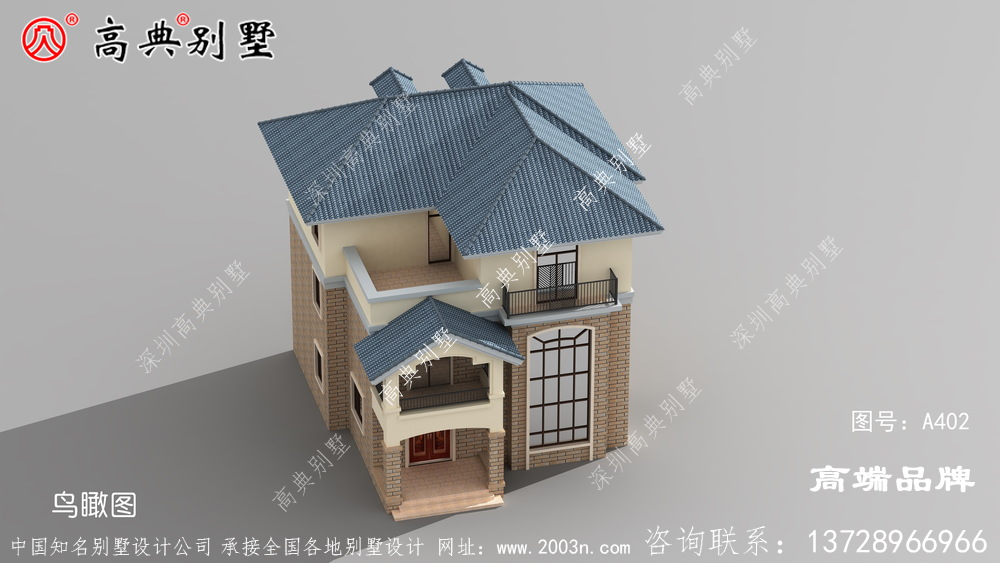 简欧三层别墅虽然面积不大,但是住着舒适