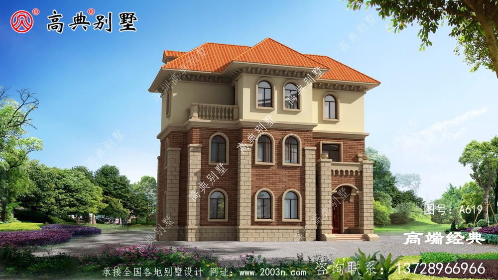 简欧三层户型满足你对家的想象