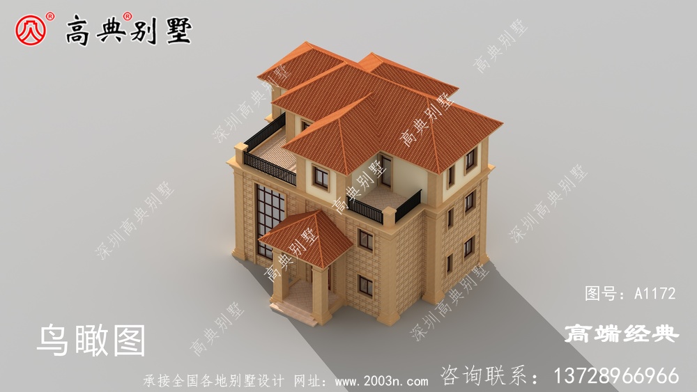 这款欧式乡村别墅,建一栋,让你感受到山村生活的美好。