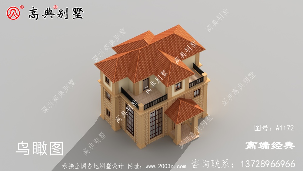 这款欧式乡村别墅,建一栋,让你感受到山村生活的美好。