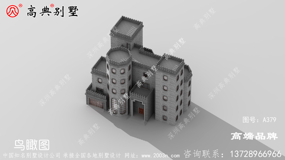 农村五层别墅设计效果图，外观简约大方，父母住在里面乐呵呵